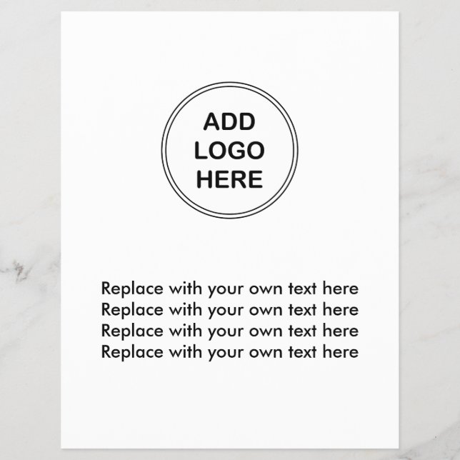 Modèle de prospectus du logo de l'entreprise (Devant)