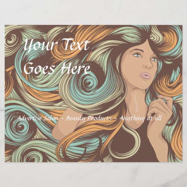 modèle de prospectus Salon customisé (Devant)