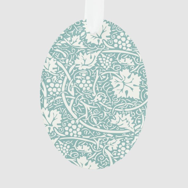 Modèle de raisin de William Morris sarcelle turquo (dos)