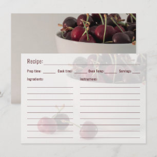Modèle de recette avec photo de nourriture au citr