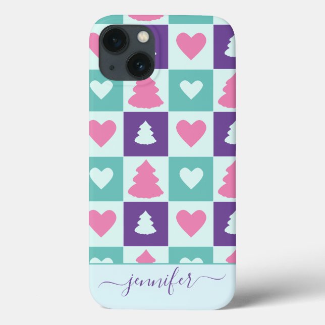 Modèle de sapin de Noël simplement Case-Mate Coque (Verso)