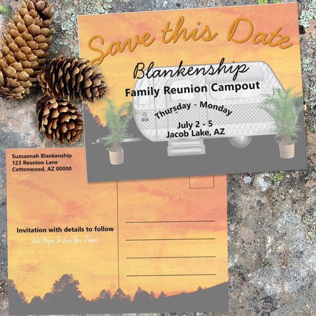 Modèle de sauvegarde de date de réunion de fête de (Créateur téléchargé)