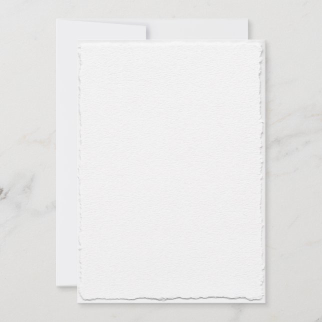 Modèle de Save the Date à bordure Faux-Deckle simp (Devant)