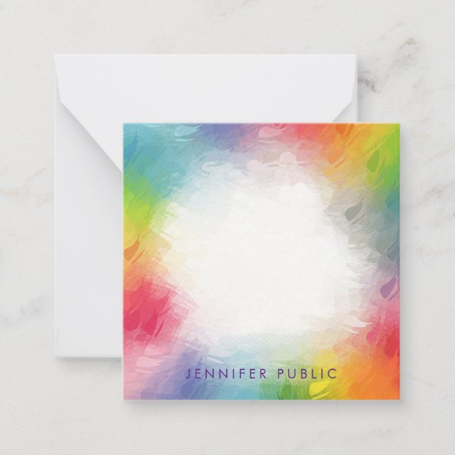 Modèle de script coloré personnalisé (Devant)