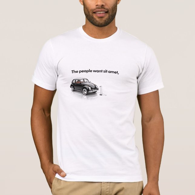 Modèle de T-shirt - 1 ligne (Devant)