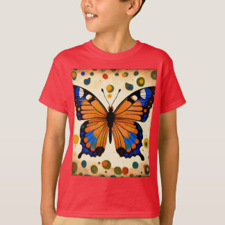 Modèle de T-shirt Abstrait Papillon ailes