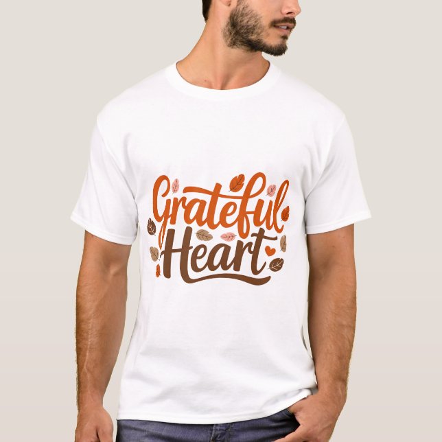 Modèle de T-shirt Coeur gracieux (Devant)