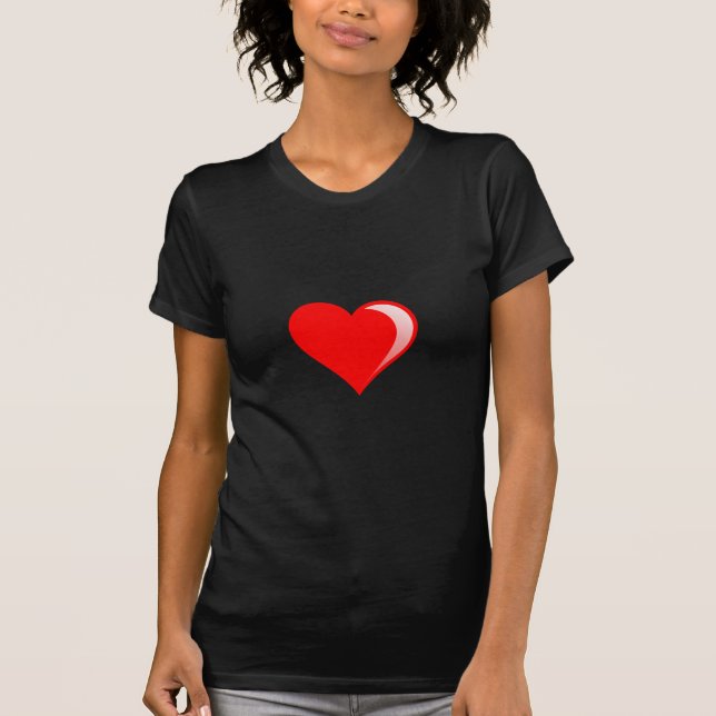 Modèle de T-Shirt de base foncé pour femmes - Pers (Devant)