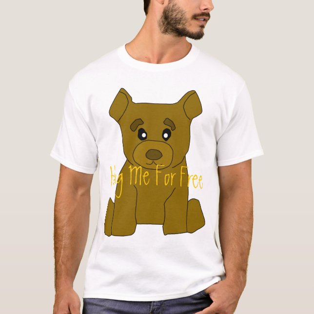 Modèle de T-shirt d'ours Brown (Devant)