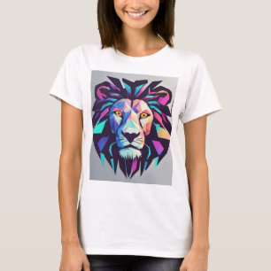 Modèle de T-shirt géométrique néon futuriste