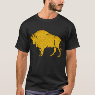 modèle de t-shirt golden american bison wild-life