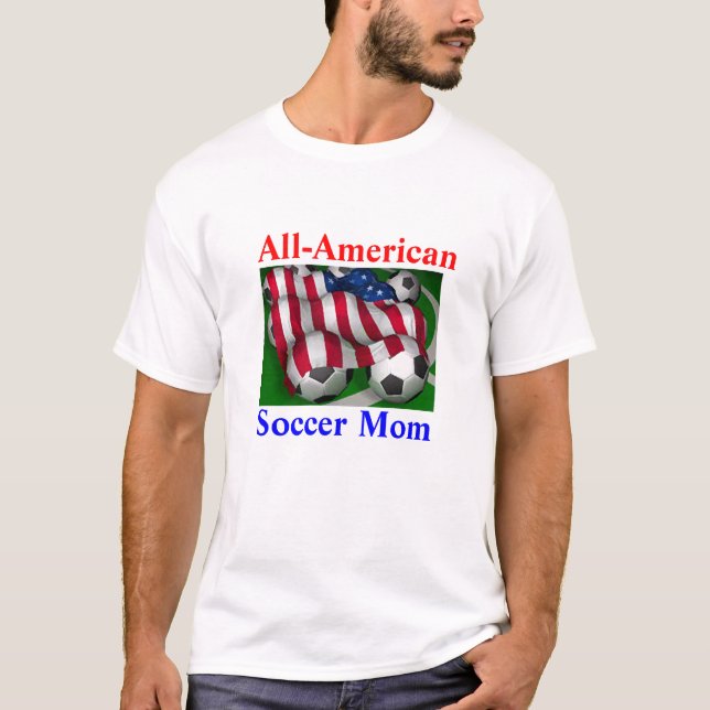Modèle de T-shirt maman/papa de football (Devant)