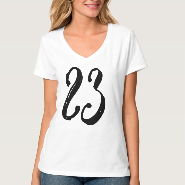 modèle de t-shirt numéro 23 23 (Devant)