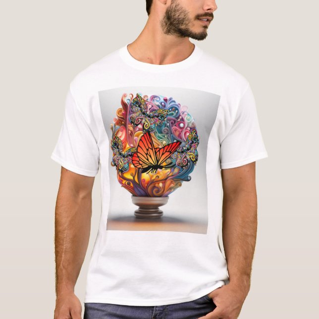 Modèle de T-shirt papillon Extraordinaire (Devant)