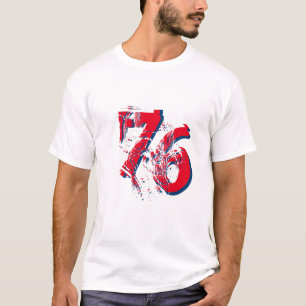 modèle de t-shirt personnalisable numéro 76 person