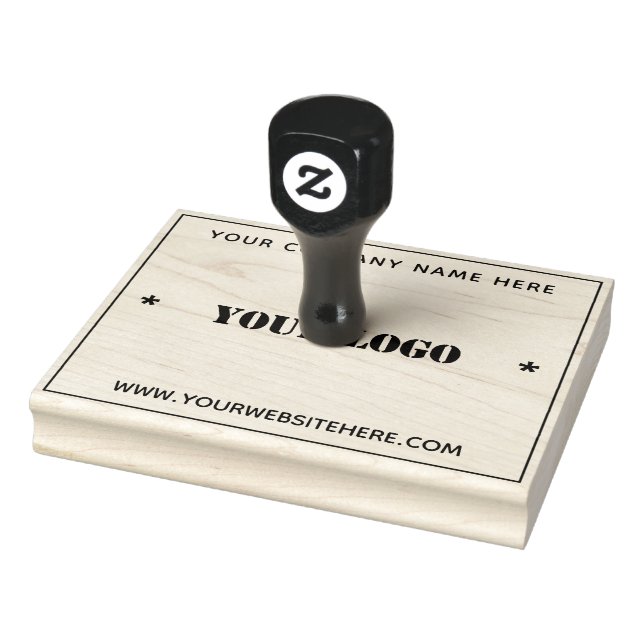 Modèle de tampon en caoutchouc de logo d'entrepris (Tampon)