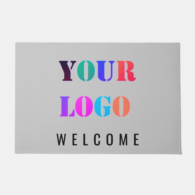 Modèle de tapis de porte d'entreprise avec logo pe (Devant)