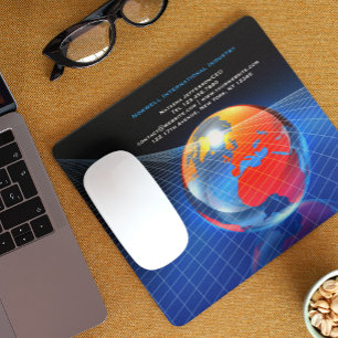 Modèle de Tapis de Souris Globe des Affaires Mondi