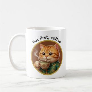 Modèle de tasse à café Chat Chanceux Clin d'œil Dr