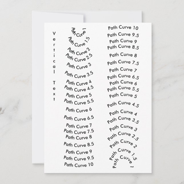 Modèle de texte courbe - Référence du concepteur (Devant)