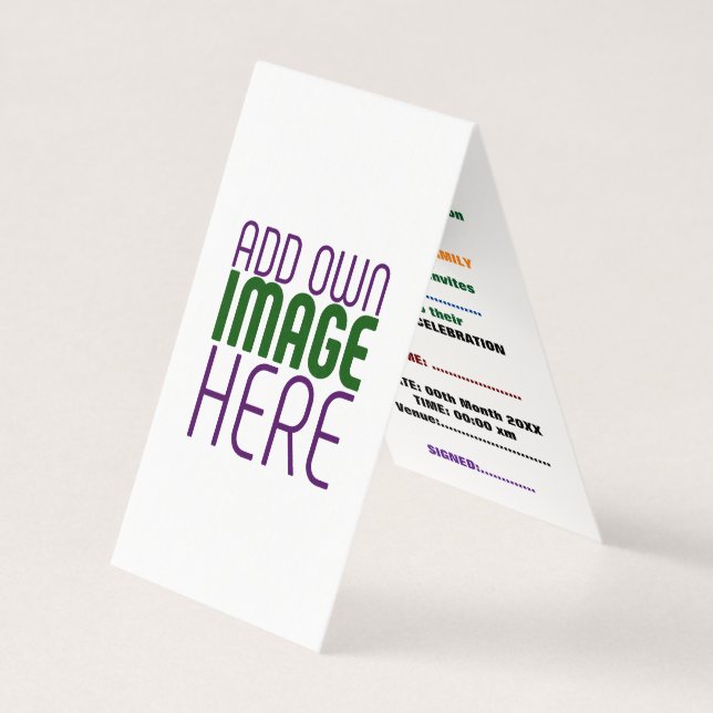 MODÈLE DE TEXTE D'IMAGE BLANCHE SIMPLE MODERNE (Front)