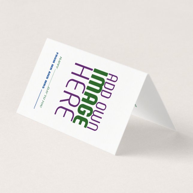 MODÈLE DE TEXTE D'IMAGE BLANCHE SIMPLE MODERNE (Front)