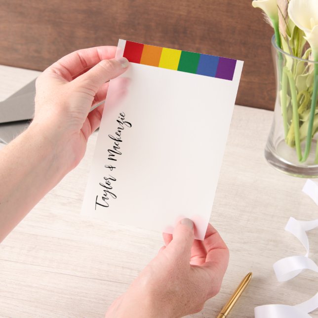 Modèle de texte Mariage Rainbow Gay (Ordinateur de poche)