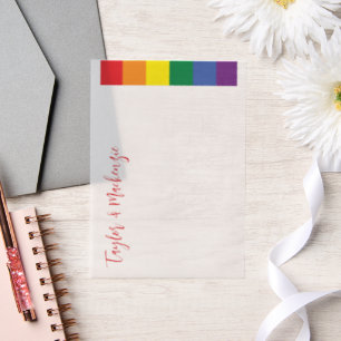 Modèle de texte Mariage Rainbow Gay