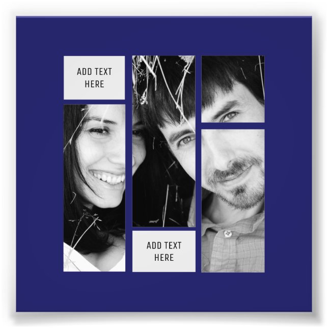 MODÈLE de texte photo NAVY - Transfert à n'importe (Devant)