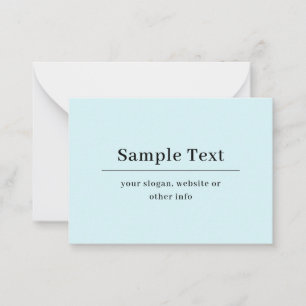 Modèle de texte simple et élégant Bleu Clair