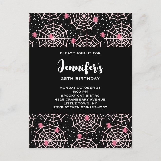 Modèle de toiles d'araignées et d'araignées pour H (Devant)