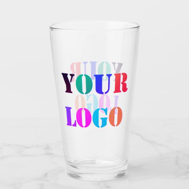 Modèle de verre promotionnel pour entreprise avec  (Devant)