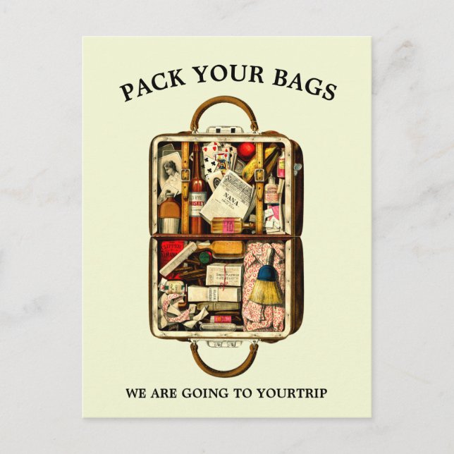 Modèle de voyage vintage (Devant)