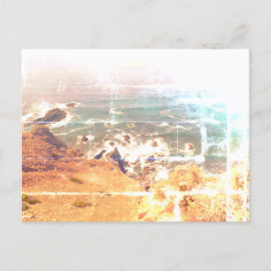 Modèle de vue mer carte postale