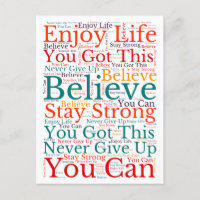 Modèle de WordArt de phrases motivationnelles insp