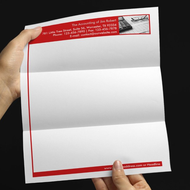 Modèle d'En-tête de Lettre Commerciale de Comptabi (Créateur téléchargé)