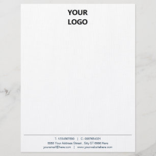 Modèle d'en-tête de lettre d'affaires avec logo