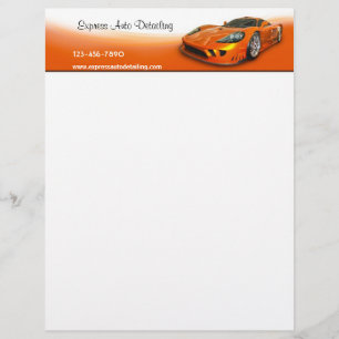 Modèle D'en-tête De Lettre Détailleur automobile