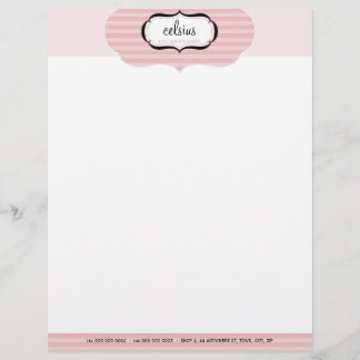 Modèle D'en-tête De Lettre LETTERHEAD PERSONNALISÉE :: boutique chic 2