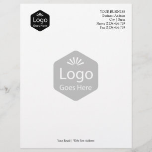Modèle D'en-tête De Lettre Logo d'entreprise promotionnel personnalisé