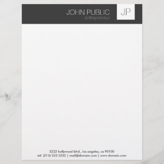 Modèle D'en-tête De Lettre Monogramme minimal
