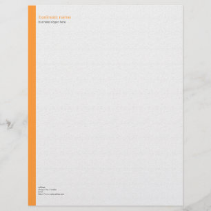 Modèle D'en-tête De Lettre Rayure orange simple moderne élégante simple sur