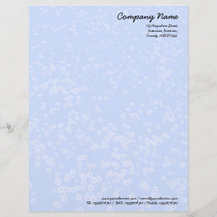 Modèle D'en-tête De Lettre Tapis de pâquerettes - Bleu
