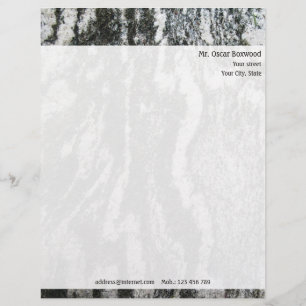 Modèle D'en-tête De Lettre Texture personnalisée de roche avec l'adresse de