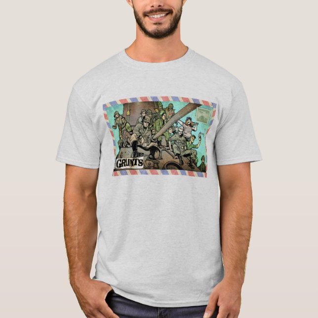 Modèle d'enveloppe Time Grunts T-shirt de base (Devant)