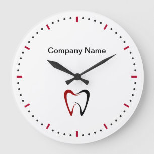 Modèle des horloges murales du logo Dentist Office
