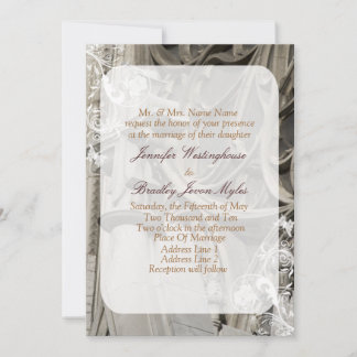 Modèle des invitations de mariage de l'église