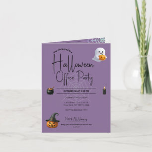 Modèle des invitations et des invitations Hallowee