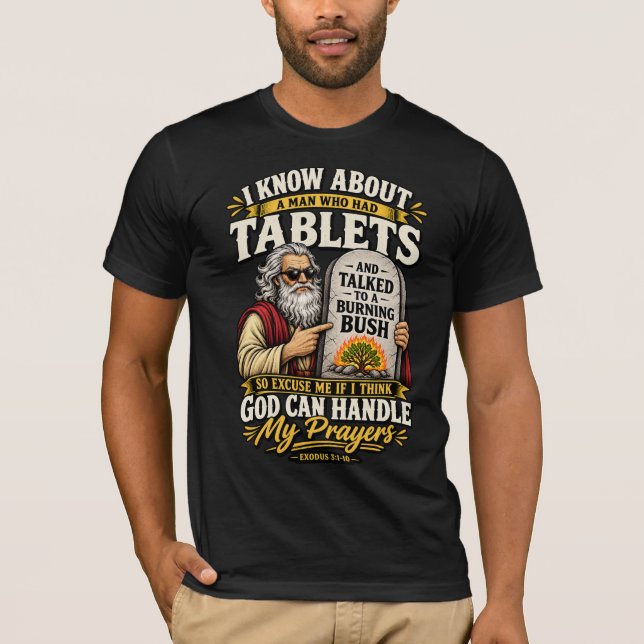 Modèle - Dieu peut gérer mon TShirt de prières (Devant)