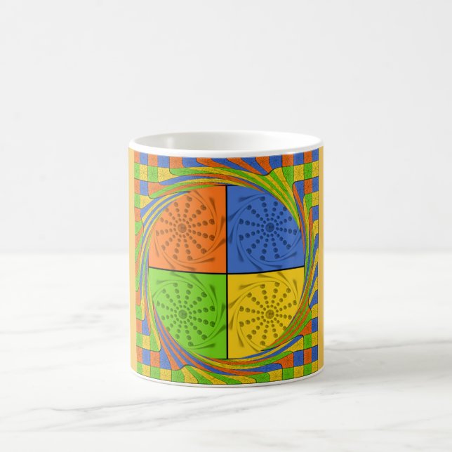Modèle d'image d'emballage de mug (Centre)